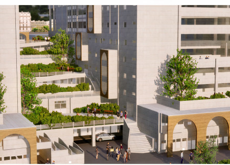 Charred Wood Cladding and Steel Framework in a Flexible Community Housing Solution