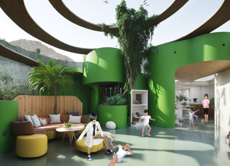 Biophilic Design Featuring Timber and Natural Light for Pediatric Care