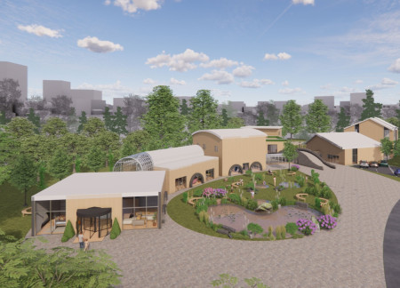 Charred Wooden Shingles and Cross-Laminated Timber Create Nurturing Space for Childhood Healing