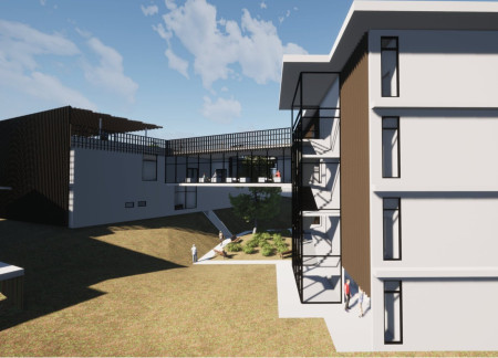 Bamboo Louvers and Green Roofs Enhance Elderly Living in Sustainable Community Facility