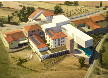 Terracotta Tiled Patios and Natural Ventilation in Sustainable Rural Housing