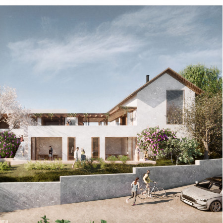 A Communal Retreat for Olive Oil Tasting Made of Rammed Earth and Terracotta