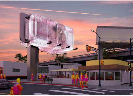 Exploring Transparency Through Glass and Vibrant Acrylic in Urban Interaction Spaces