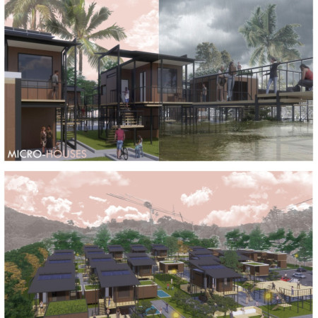 Utilizing Steel Beams and Rainwater Harvesting for Modular Community Living