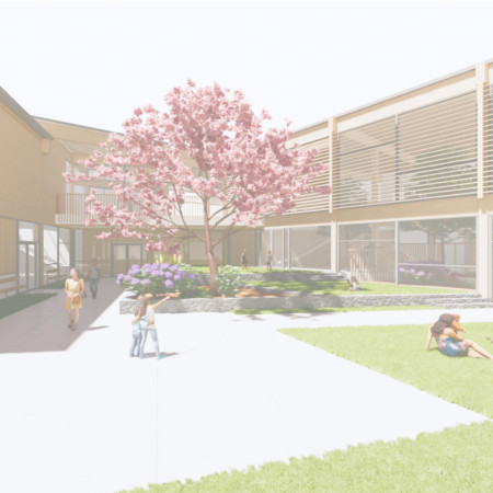 Ecological Haven Crafted with Glue-Laminated Timber and Expansive Greenery for Pediatric Care