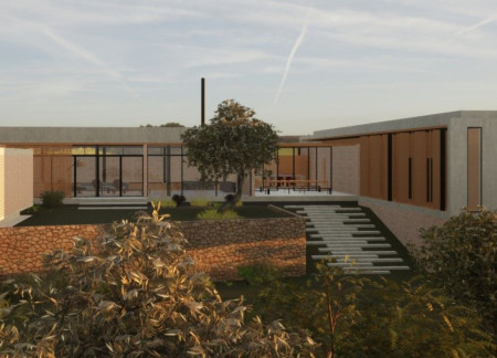 Charred Wooden Shingles and Natural Stone Define an Eco-Friendly Retreat in Italy