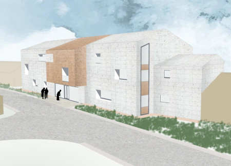 Cork Facade and Green Roofs Enhancing Accessibility in Elderly Care Facility