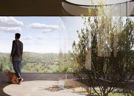 Charred Wooden Shingles and Natural Materials Shape a Sustainable Community Hub