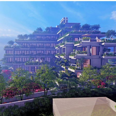 Terraced Community Spaces Enhanced by Local Stone and Concrete Integration