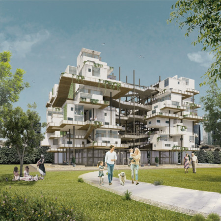 Cross-Laminated Timber and Charred Shingles Elevate Sustainable Urban Living