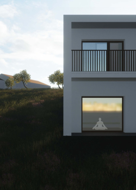 Emphasis on Natural Light Enhanced by Asymmetrical Gable Roofs and Durable Terracotta Tiles in Sustainable Olive Oil Retreat