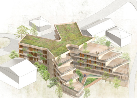 Charred Wooden Shingles and Cross-Laminated Timber Panels Define a Community-Centric Residence