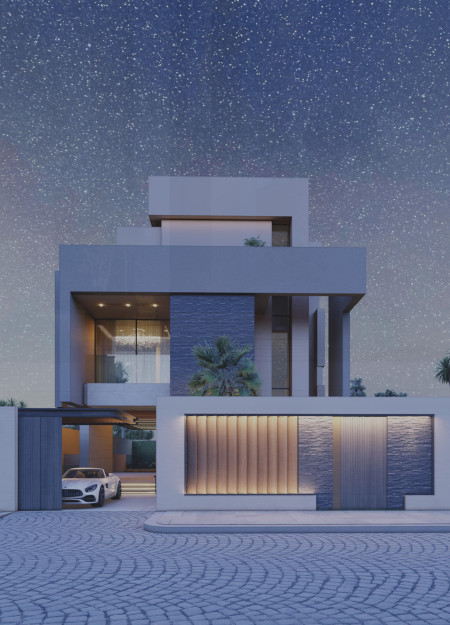 Charred Wood Exterior and Expansive Glass Facades in Sustainable Residential Design