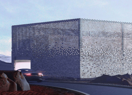 Passive Cooling Design Utilizing Perforated Clay Facade in Sustainable Desert Residence