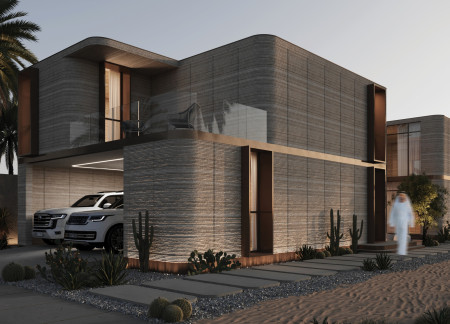 Clay Walls and Atmospheric Water Capture Shaping a Sustainable Residential Environment