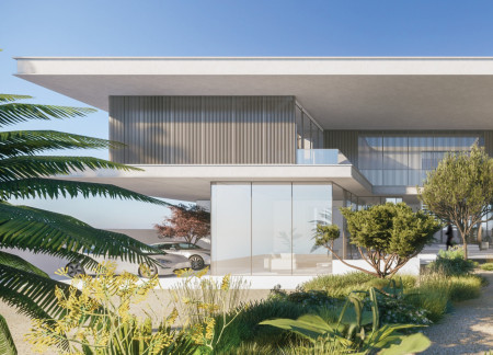 Reconstructed Stone and Natural Light Define a Courtyard Residence in the Arabian Desert