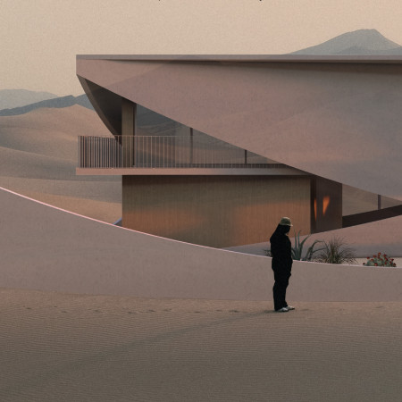 Curved Concrete Roof and Water Collection System Enhancing Sustainable Living in a Desert Climate