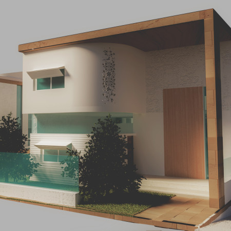 Laser-Cut Fa&ccedil;ade and Natural Limestone Create Harmonious Privacy in Modern Residential Design