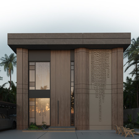 Charred Wooden Shingles and Solar Skin Integrate Comfort in a Family Residence