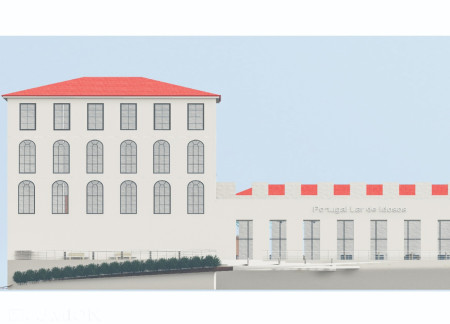 Therapeutic Landscape Enclosed by Symmetrical Walls of Brick and Glass in an Accessible Elderly Care Facility