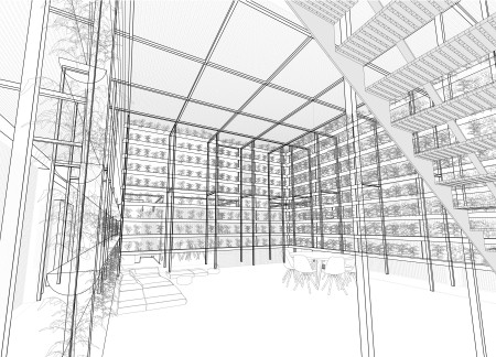 Vertical Gardens and Sundried Brick Walls in a Sustainable Living Space