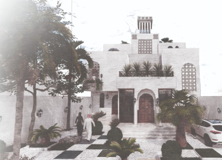 Charred Shingles and Green Concrete Combining Natural Cooling in a Sustainable Residential Design