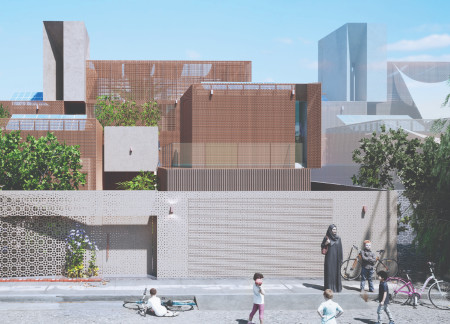 Perforated Brick Facades and Green Roofs Enhance Sustainability in Residential Design