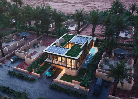 Compressed Earth Blocks and Integrated Solar Solutions for Desert Living