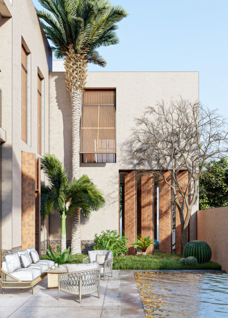 Clay Panels and Wind Catchers in a Self-Sufficient Residential Environment