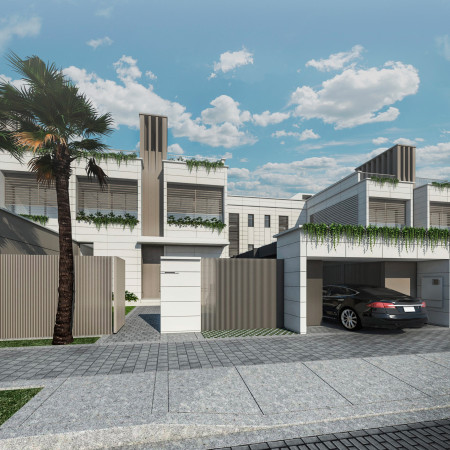 Charred Wooden Shingles and Fiber Concrete Panels Create a Sustainable Family Residence