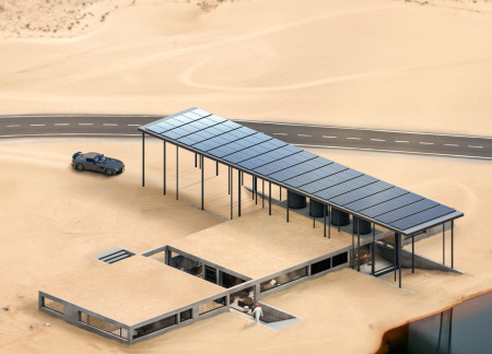 Cross-Laminated Timber and Charred Shingles Define Sustainable Desert Living