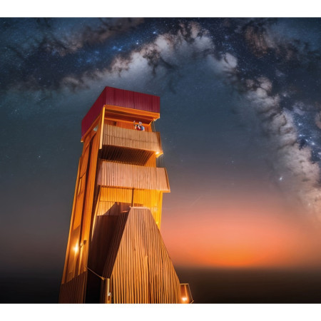Charred Wooden Shingles and Structural Insulated Panels Create a Unique Wildlife Observation Space