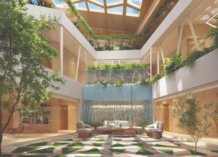 Laminated Veneer Lumber and Natural Light Define a Sustainable Family Residence