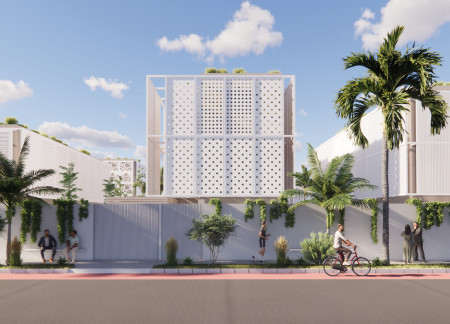 Harnessing Natural Ventilation with Wind Towers and Sustainable Materials in a Desert Residence