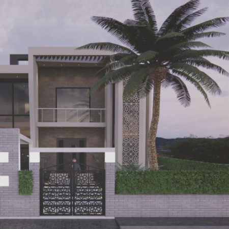 Reflective Glass and Local Palm Wood Create Sustainable Community Living Solutions