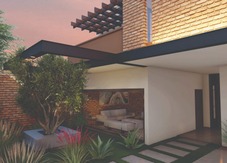 Cross-Laminated Timber and Greenery Integration in a Contemporary Residential Space