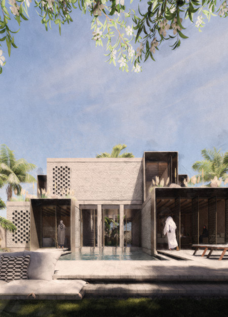 Recycled Concrete and Green Roofs in a Modular Residential Design