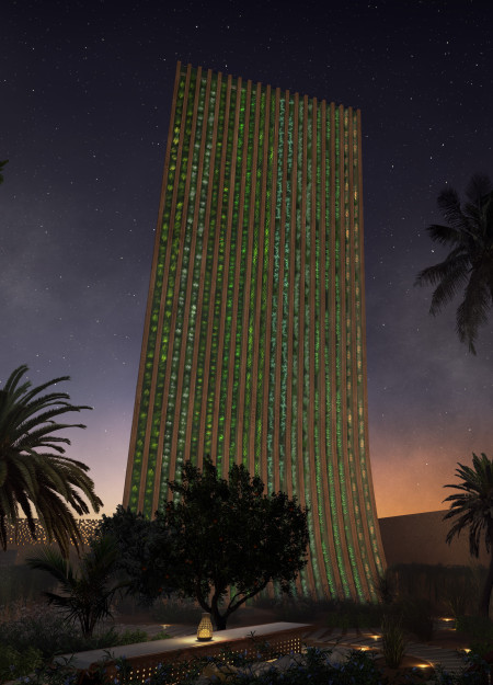 Vertical Greening with Biomimetic Facade and Sustainable Materials in Urban Housing