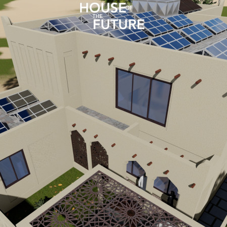 Charred Wooden Shingles and Precast Concrete Forming a Sustainable Family Residence