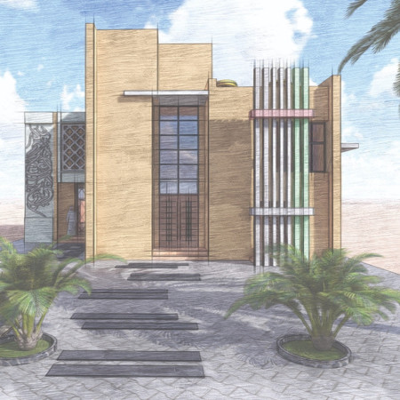 Rammed Earth and Environmental Concrete Create a Sustainable Oasis in Residential Design