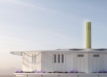 Wind Tower and Copper Cladding Shape Sustainable Living in Circular Design