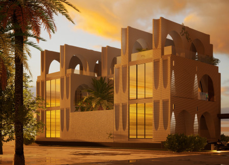 Biomimetic Textiles and 3d Printed Concrete Create a Multi-Functional Oasis with Thermal Insulation