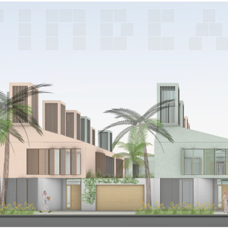 Natural Ventilation and Terrazzo Facades in Modular Desert Housing