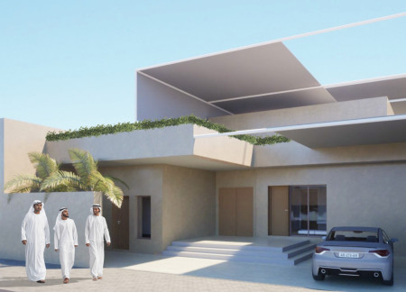 Geothermal Courtyards Enveloped in Photovoltaic Textiles and Natural Greenery