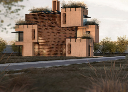 Grc Structures Enhanced by Traditional Mashrabiya for Sustainable Desert Living