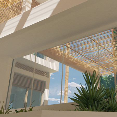 Rammed Earth and Bamboo Integration in a Community-Centric Residential Environment