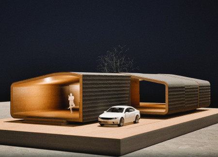 Modular Living Spaces Using Galvanized Steel Panels and Glulam Beams for Flexible Community Housing