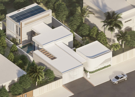 Wind Tower and 3d Printed Concrete Define Sustainable Family Living in Dubai