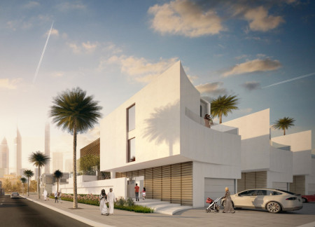 Charred Wood Shingles and Solar Chimneys Enhancing Sustainable Living in a Modern Residential Space