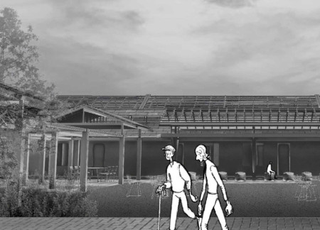 Natural Ponds and Treated Wood Define Community Housing for Seniors